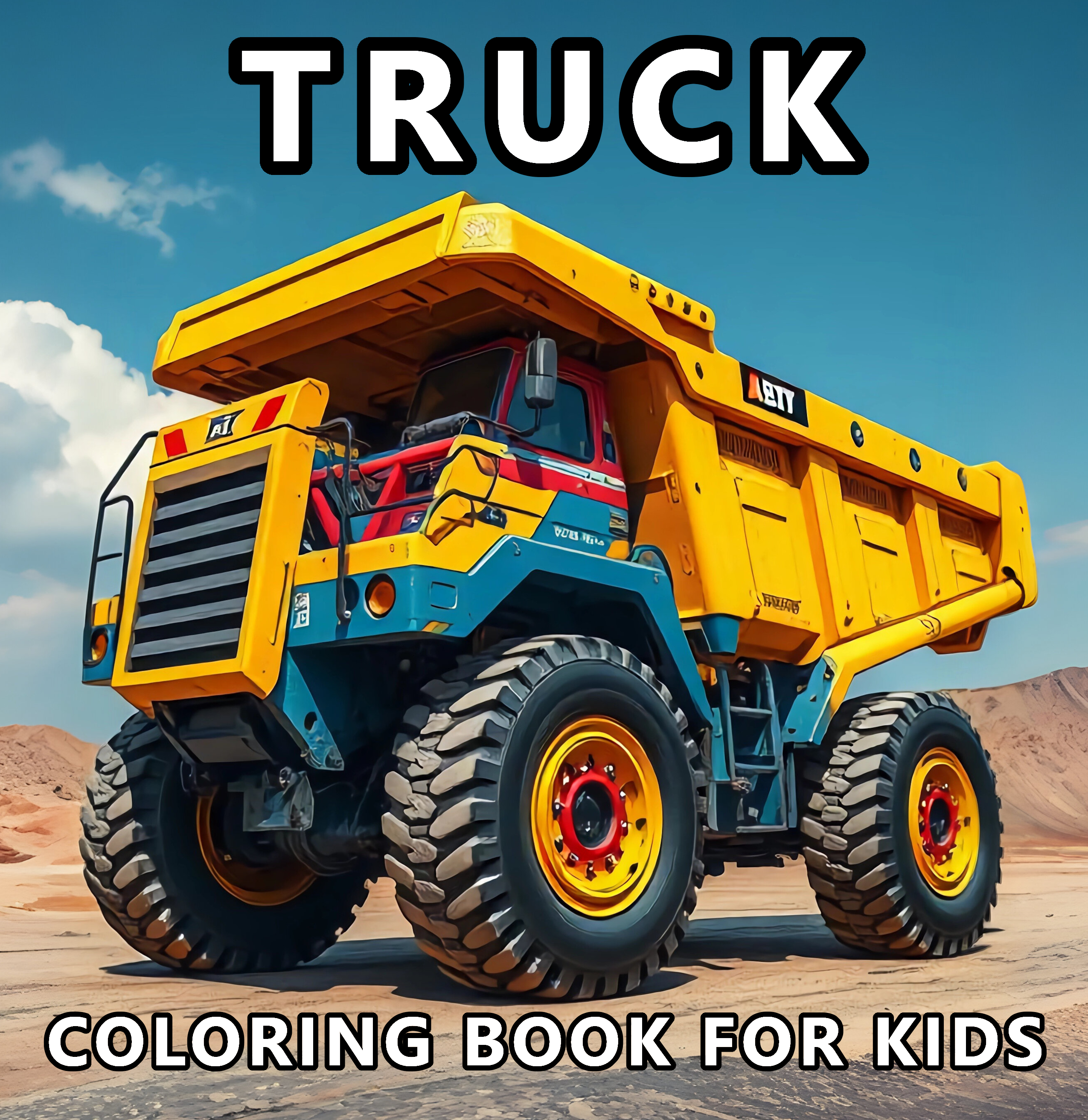 Truck coloring book